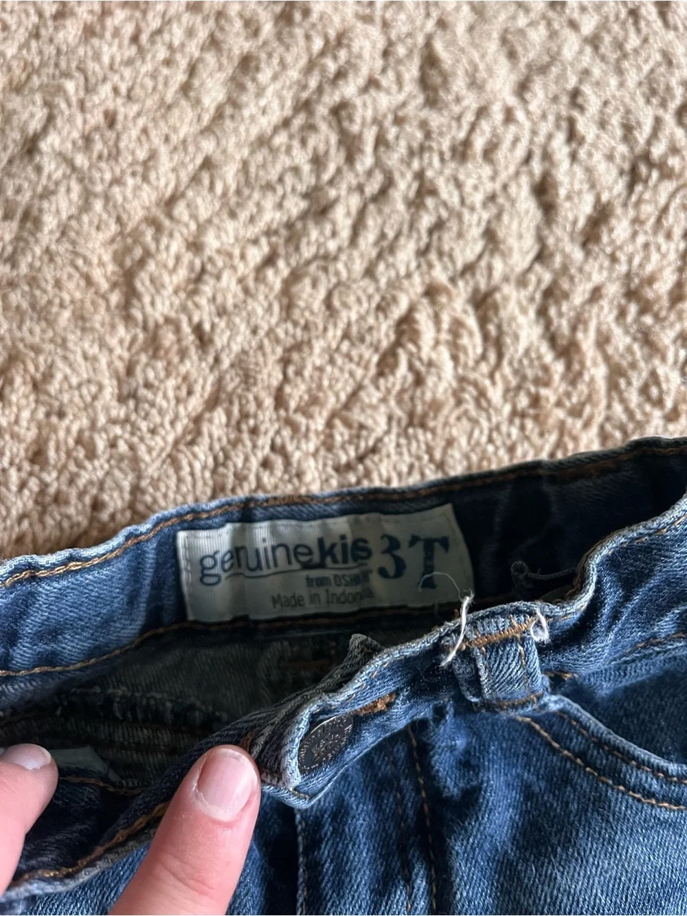 OshKosh B’Gosh Genuine Kids Blue Denim Toddler Jeans Size 3T